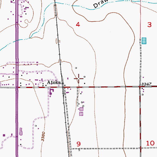 Topographic Map of 10118 Water Well, NM