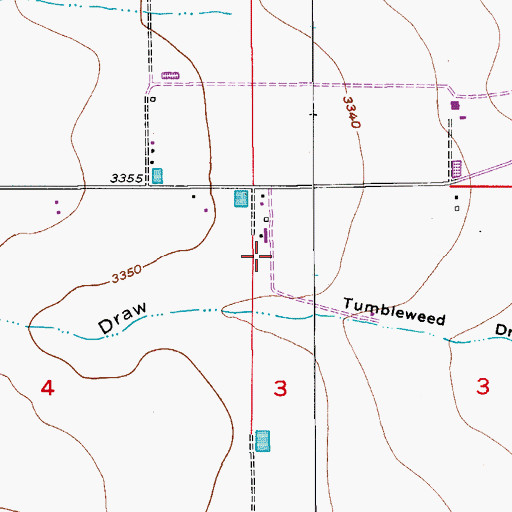 Topographic Map of 71121 Water Well, NM