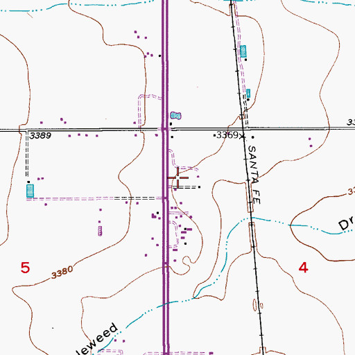 Topographic Map of 10116 Water Well, NM