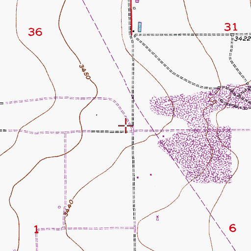 Topographic Map of 06110 Water Well, NM