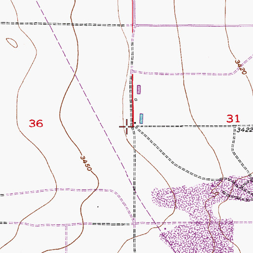 Topographic Map of 06108 Water Well, NM
