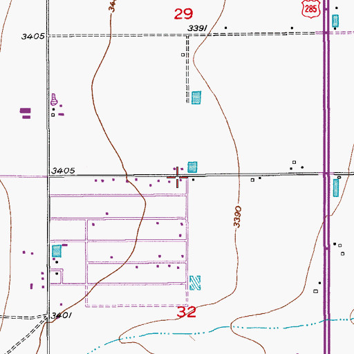 Topographic Map of 06103 Water Well, NM