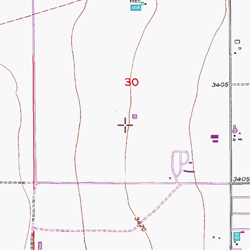 Topographic Map of 06107 Water Well, NM
