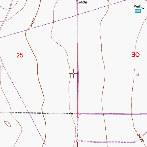Topographic Map of 06106 Water Well, NM