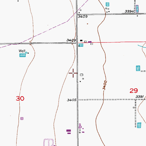 Topographic Map of 06091 Water Well, NM