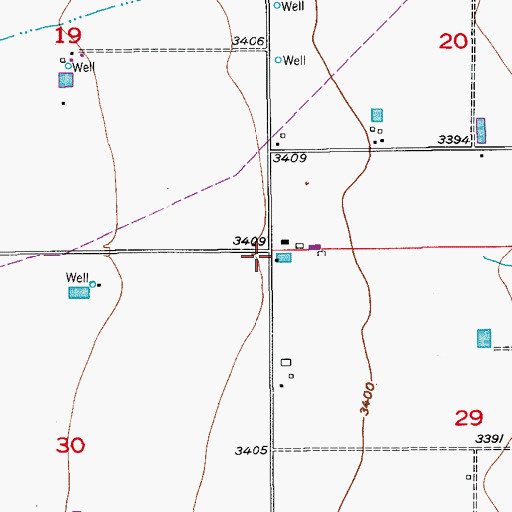 Topographic Map of 06066 Water Well, NM