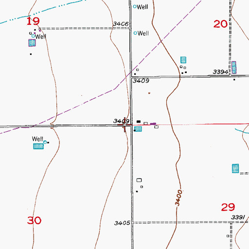 Topographic Map of 06007 Water Well, NM