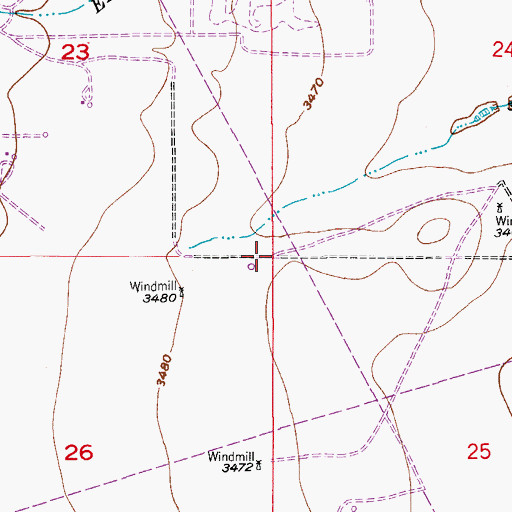 Topographic Map of 05035 Water Well, NM
