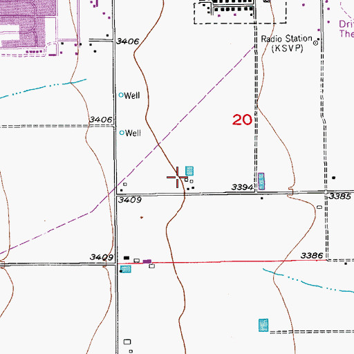 Topographic Map of 06065 Water Well, NM