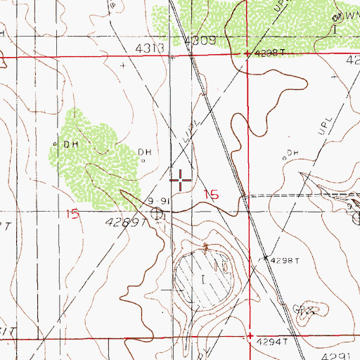 Topographic Map of 11055 Water Well, NM