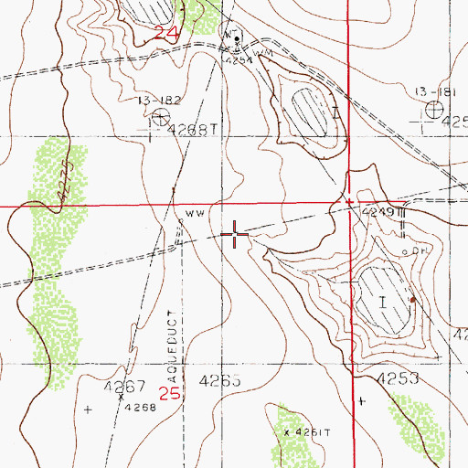 Topographic Map of 11059 Water Well, NM