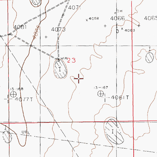 Topographic Map of 11428 Water Well, NM