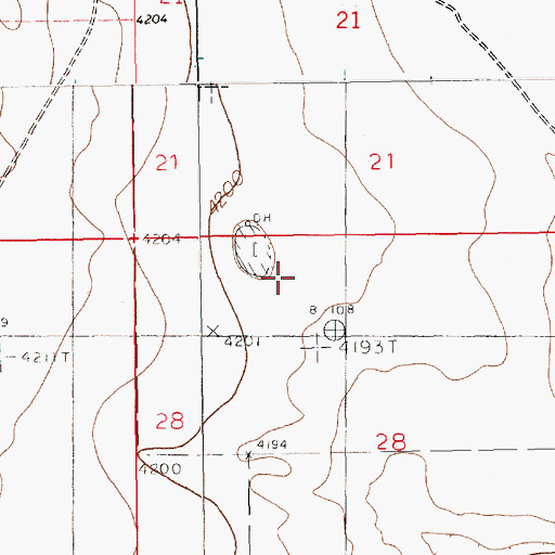 Topographic Map of 12391 Water Well, NM