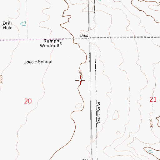 Topographic Map of 10861 WAter Well, NM