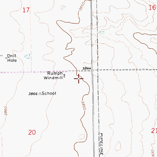 Topographic Map of 10856 Water Well, NM