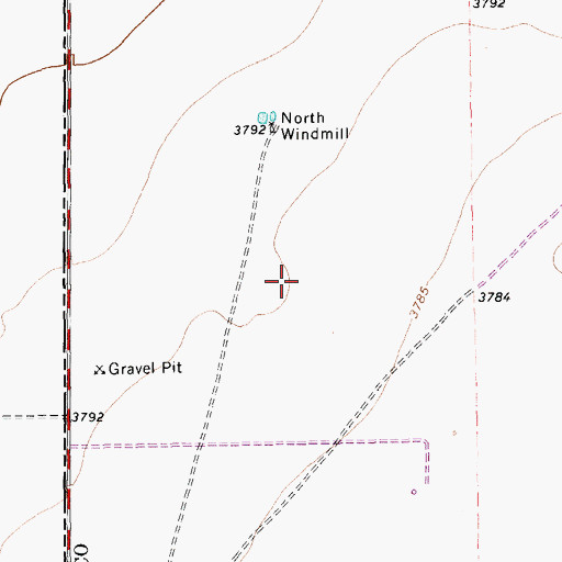 Topographic Map of 10855 Water Well, NM