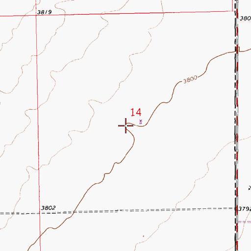 Topographic Map of 13560 Water Well, NM