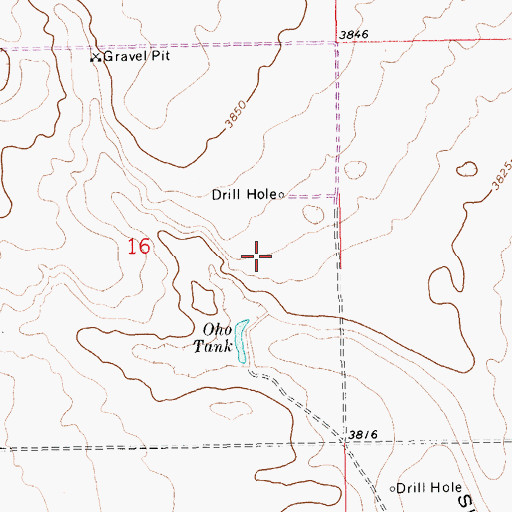 Topographic Map of 13563 Water Well, NM