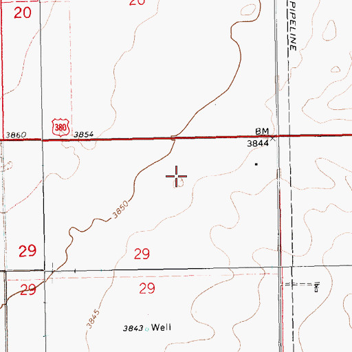 Topographic Map of 13566 Water Well, NM