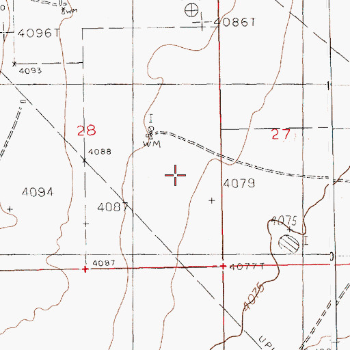 Topographic Map of 13332 Water Well, NM