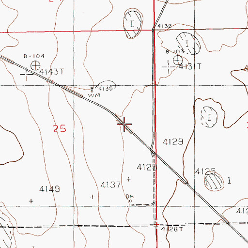 Topographic Map of 12392 Water Well, NM