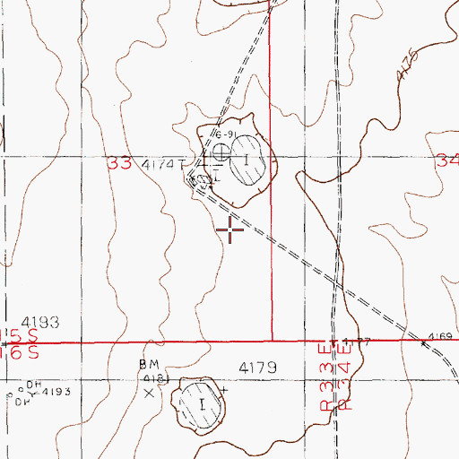 Topographic Map of 12769 Water Well, NM