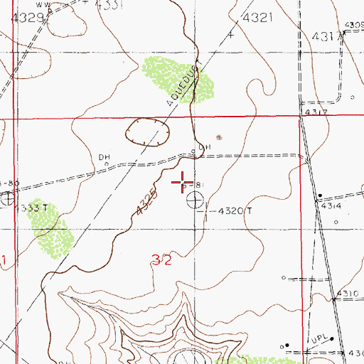 Topographic Map of 12753 Water Well, NM