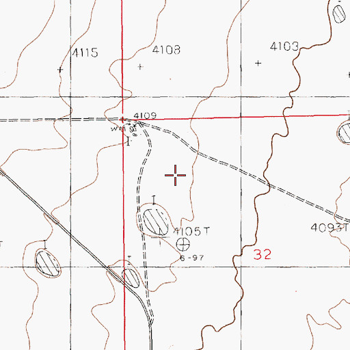 Topographic Map of 12415 Water Well, NM