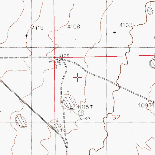 Topographic Map of 12414 Water Well, NM