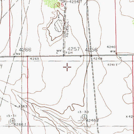 Topographic Map of 12380 Water Well, NM