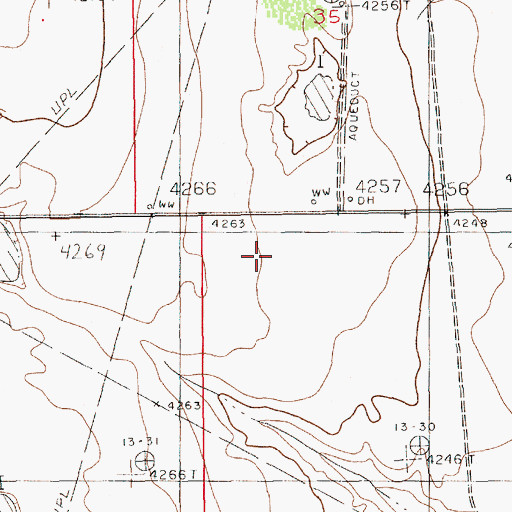 Topographic Map of 12754 Water Well, NM
