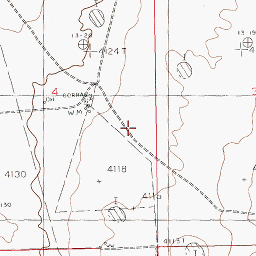 Topographic Map of 11087 Water Well, NM