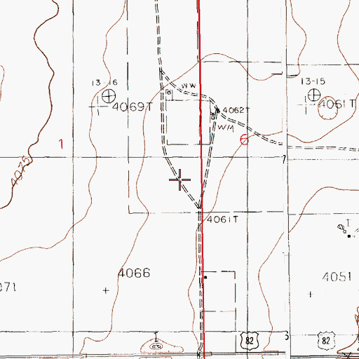 Topographic Map of 11082 Water Well, NM