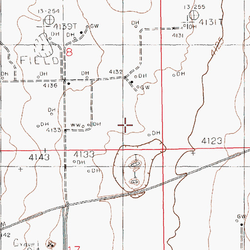 Topographic Map of 11092 Water Well, NM