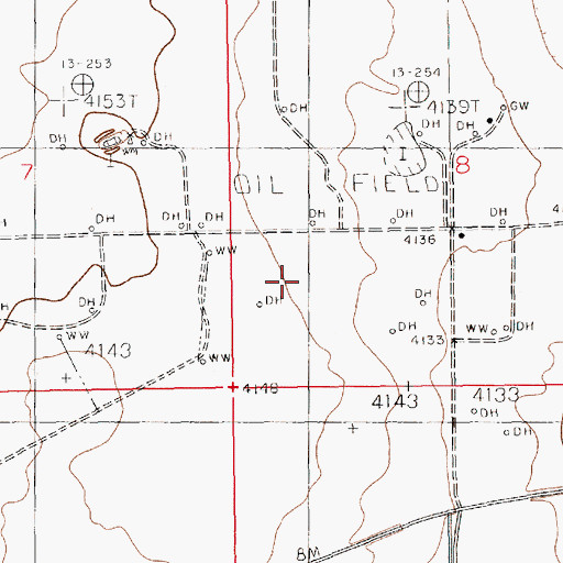 Topographic Map of 11091 Water Well, NM