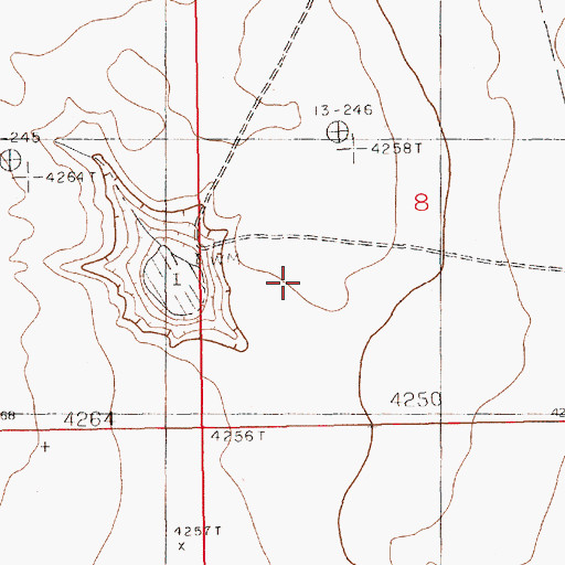 Topographic Map of 11067 Water Well, NM