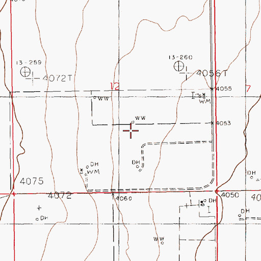 Topographic Map of 11097 Water Well, NM