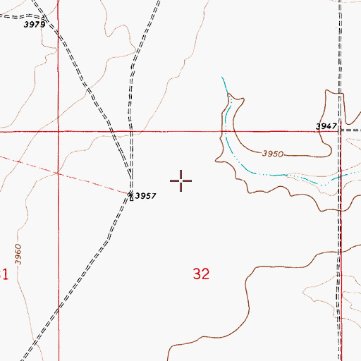 Topographic Map of 10101 Water Well, NM