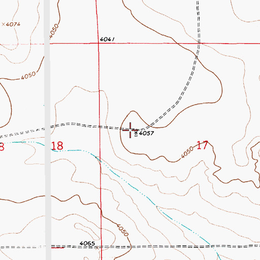 Topographic Map of 10095 Water Well, NM