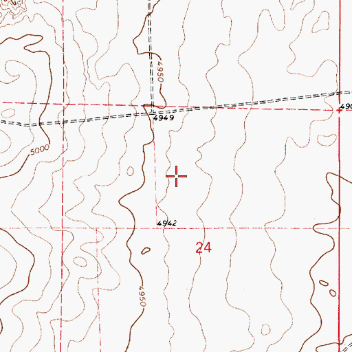 Topographic Map of 10893 Water Well, NM
