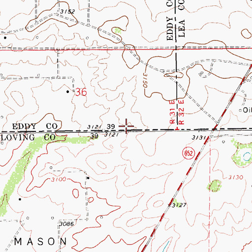 Topographic Map of 08045 Water Well, NM
