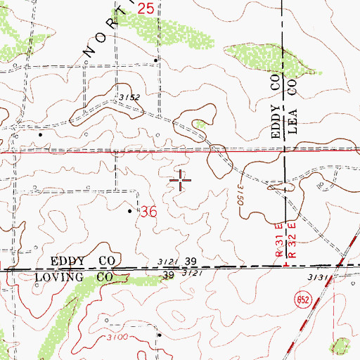 Topographic Map of 08044 Water Well, NM