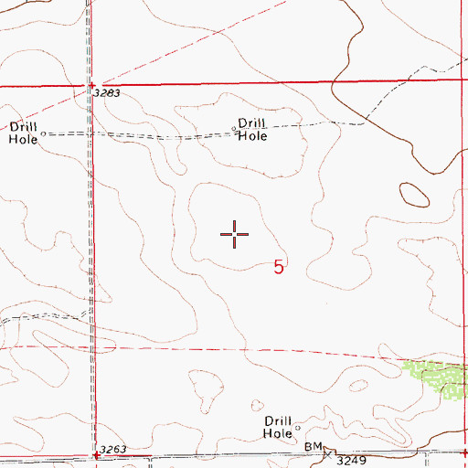 Topographic Map of 08040 Water Well, NM