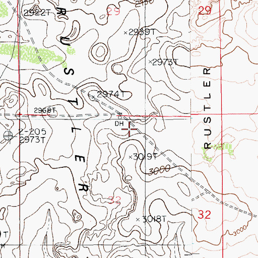 Topographic Map of 20082 Water Well, NM
