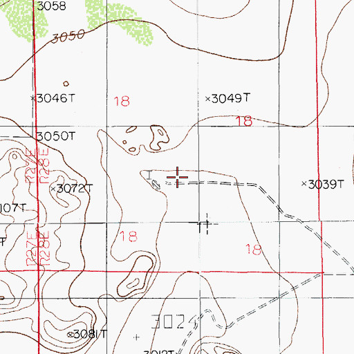 Topographic Map of 20080 Water Well, NM