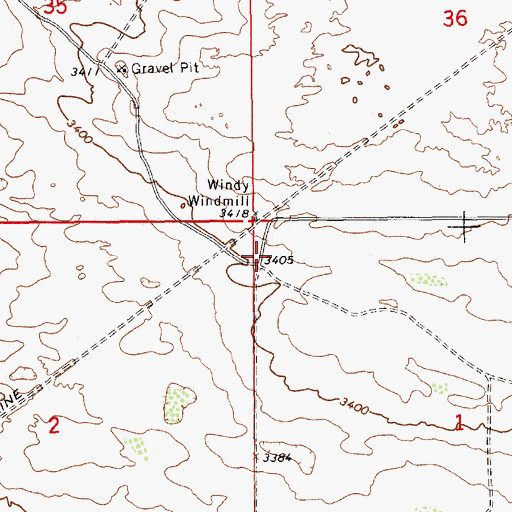 Topographic Map of 07049 Water Well, NM
