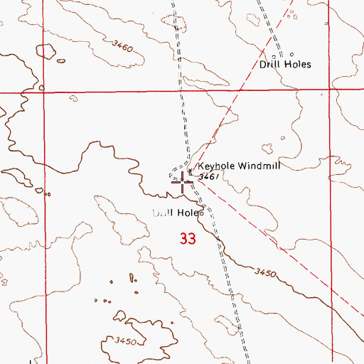 Topographic Map of 07051 Water Well, NM