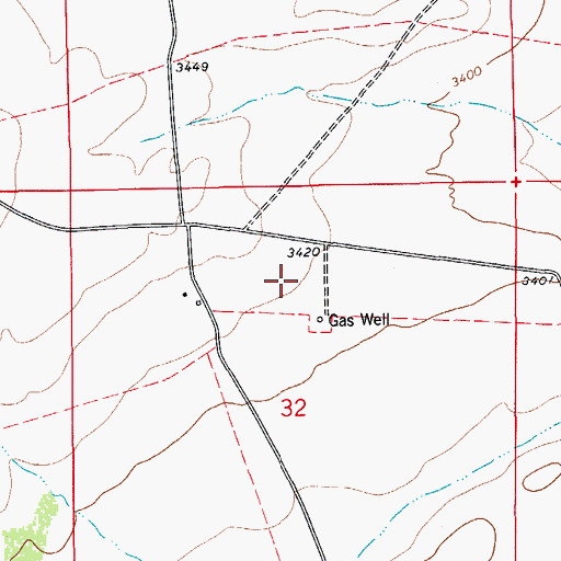 Topographic Map of 20059 Water Well, NM