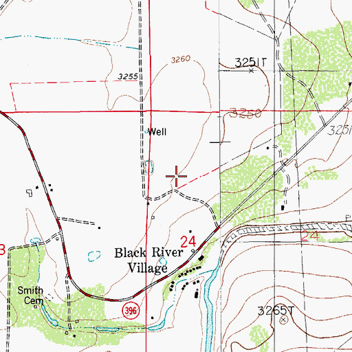 Topographic Map of 10471 Water Well, NM
