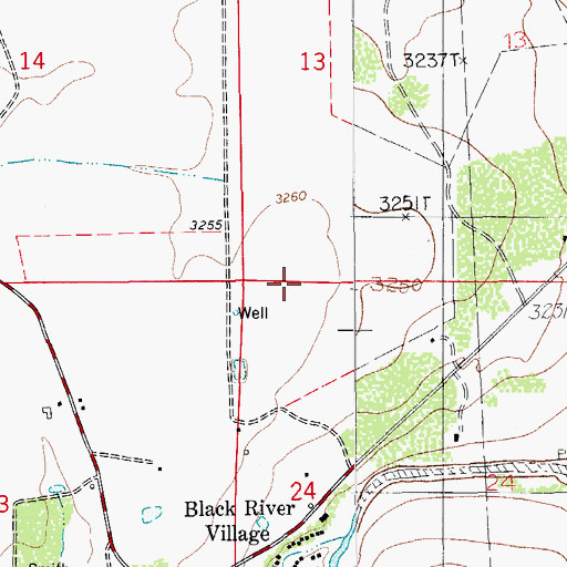 Topographic Map of 10301 Water Well, NM